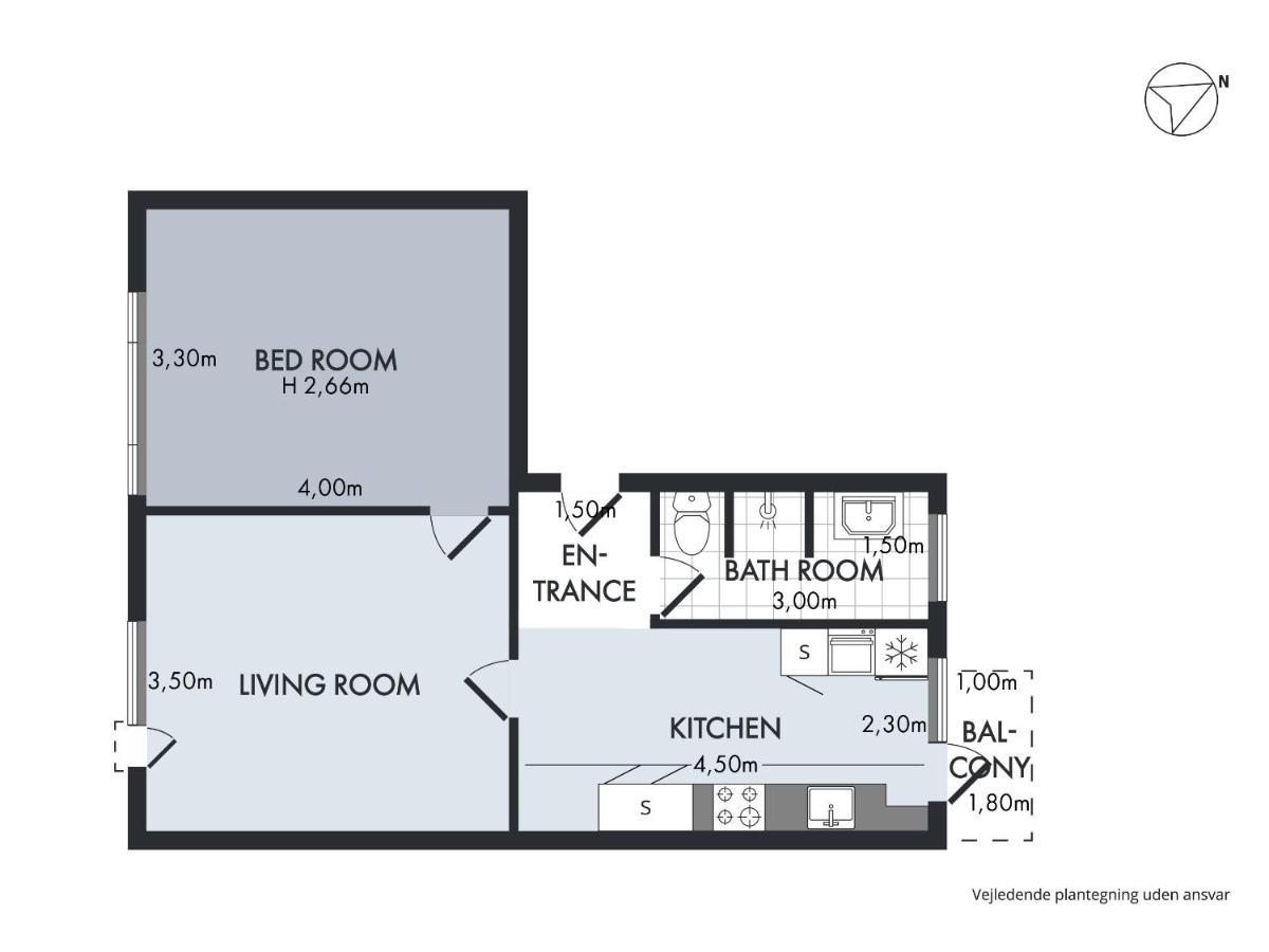 Sanders Fjord - Treasured One-Bedroom Apartment In Center Of 罗斯基勒 外观 照片